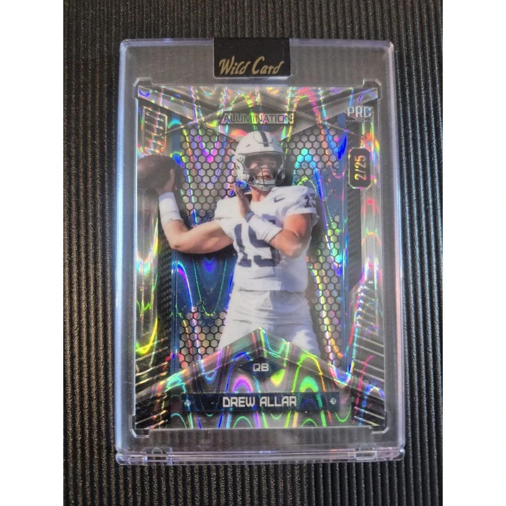 2024 Wild Card Alumination Drew Allar #BC-DA Rainbow Wave /25 (PRC) Penn State